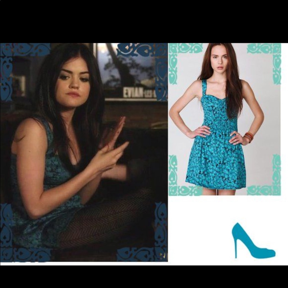 Teal Free People Dress- worn in PLL